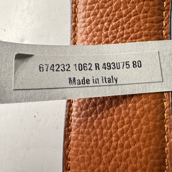 BALENCIAGA Logo-Buckle Reversible Belt Sz 80 - Picture 6 of 8